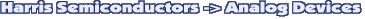 Замена Harris Semiconductors -> Analog Devices