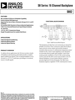 5B02. 5B Series 16 Channel Backplane