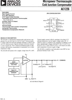 AC1226. Micropower Thermocouple Cold Junction Compensator
