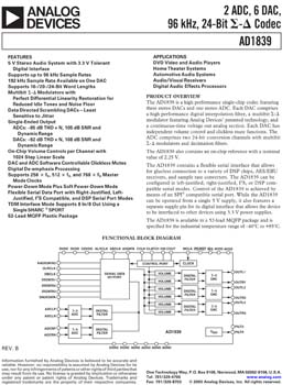 AD1839. Please see the AD1839A.