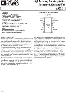 AD522. High Accuracy Data Acquisition Instrumentation Amplifier