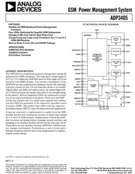 ADP3405. GSM Power Management System